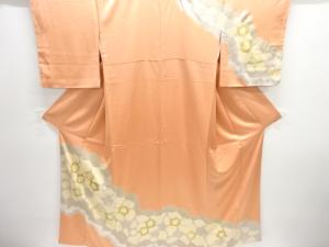 絞り霞に梅模様刺繍訪問着